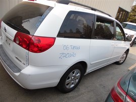 2006 TOYOTA SIENNA LE WHITE 3.3 AT 2WD Z20220